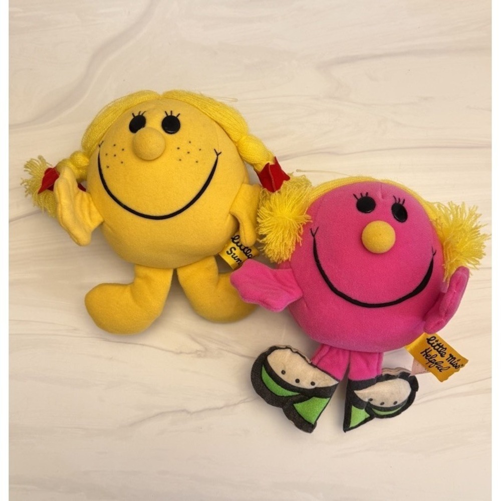 Vintage 1970s Knickerbocker Little Miss Sunshine Helpful Plush Lot 2